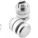 TAODAN 10PCS 1.62cm Diameter Silver Split Bolt on Clamping Wire Connectors Length 2.1cm Electrical Fence Connector Aluminium Alloy for Connecting Fence Power and Jumper Cable