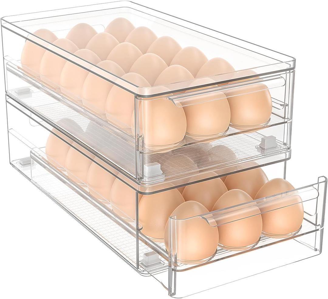 Acrylic Egg Box Transparent 18 and 36 Pack Storage for Refrigerator Kitchen Storage Size: 13.3 * 4.7 * 3.9 inches (1 pack)