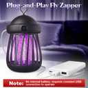 4 Pack Bug Zapper Indoor, USB-Powered Mosquito Killer Lamp UV Insect Trap with 3000v Electric Grid, Quiet Indoor Jellyfish Bug Zapper for Gnats, Moths, Fruit Flies (White,Gray)