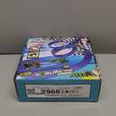 Portable DIY 16ft Flexible Race Track with RollUp Storage Compatible with 1/64 Diecast Cars Ages 3+（Includes 6 Racing Cars） Christmas Decorations for Kids