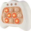 Pop The Target! Handheld Speed Push Game Machine: A Fun Multiplayer Game for Family. Sensory Fidget Toy Christmas Toys Gifts for 6 7 8 9 10 11 12 Years Old Kids Road Trip Car Games Kids White