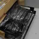 BOOSINY Dish Drying Rack, 2 Tier Large Stainless Steel Black Dish Rack for Kitchen Counter, Drying Rack with Cups Holder, Utensil Holder and Drainboard Set, Dish Strainer Shelf for Kitchen