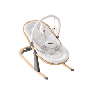 Swegrow 2-in-1 Baby Bouncer, Portable Newborn Bouncer Seat with 3 Adjustable Heights, Rocker and Stationary Options, Infant Rocker Chair with Hanging Toys (White)