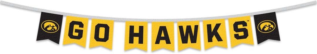 Iowa Hawkeyes Banner String Pennant Flags