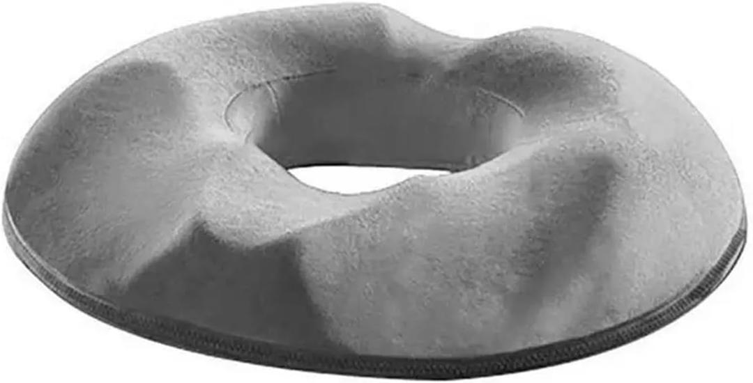 Donut Memory Foam Pillow Hemorrhoid Seat Cushion Tailbone Coccyx Orthopedic Medical Seat Prostate Chair Pilllow(Gray,Lady)