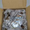 Airy Abode Premium Walnut Square Furniture Legs (Full Install Kit) - Pick Your Size and Color (5 Inches, Brown)