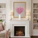 24 Pcs Artificial Christmas Berry Stem Picks Star Picks Faux Floral Berry Spray Branches Christmas Table Centerpiece Home Office Vase Filler Decoration (Pink)