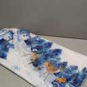 Siilues Christmas Tablecloth 60x84 Inch Rectangle, Washable Christmas Tree Snowman Deer Truck Waterproof Table Cover Seasonal Winter Scalloped Edge Dining Table Cloth Home Party Decorations