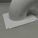 Dryer Vent Cover 4 inch with UV RESISTANT - Outdoor Dryer Vent Cover Natural Energy Saving, Dryer Vent Seal for Home Exterior (White)