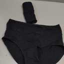 Molasus Women's Cotton Underwear High Waisted Full Coverage Ladies Panties (Regular & Plus Size) (Black, M)