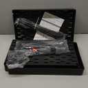 Ronlap 3 Tier Slim Rolling Storage Cart with Wheels Plastic Utility Cart Organizer for Snack Craft Art Postpartum Baby Diaper Nail Makeup in Bathroom Laundry Room Kitchen Bedside Narrow Space, Black