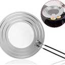 Stainless Steel Splatter Screen for Frying Pan - Grease Splatter Guard with Folding Handle - Cover Oil Splash from Bacon, Oil, or Deep Fryer - Food Strainer and Universal Cookware