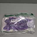 Set of 12 Glitter Monarch Feather Butterflies on Wire for Floral Arrangements and DIY Decorations (Purple/Silver)