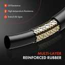 A-Premium Clutch Hydraulic Line Hose Compatible with Honda Accord 2008-2016, V6 3.5L, Replace# 46961TE1A01