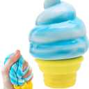 Ice Cream Cone Squishy-Slow Rising Stress Relief Toy, IceCreamSummer Toy. | ice cream cone rising squishy . Portable pocket size, lovely desk decor and ideal summer holiday small gifts for all ages.