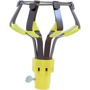 Woods E3001 Light Changing Kit Foot Metal Telescopic Pole; Baskets; Suction Cup and Broken Bulb Changers; Versatile Use; 1 Count (Pack of 1); Yellow