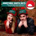 Kenning 6 Pcs Christmas Hat Baseball Cap Funny Adjustable Santa Hats Adult Reindeer Caps Ugly Sweater Hat for Men Women Holiday (Sweater Style)