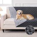 100% Double-Sided Waterproof Blanket, Couch Cover for Dogs Washable, Reversible Dog Bed Cover. (DarkLight Grey, 52 X 82 Inch - 1 Pack)