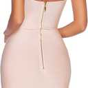 meilun Womens Halter Fishtail Bandage Party Dress Elegant Wedding Guest Dress (Pink) Medium