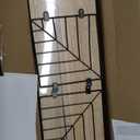 Fixwal 3+1 Bathroom Shelves Over Toilet, Floating Shelves Wall Mounted with Metal Frame and Towel Bar for Bathroom, Kitchen, Bedroom, Living Room (Rustic Brown)