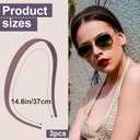 4 x 3PCS No Pressure Headbands for Glasses, Anti-Slip Flexible Plastic Headband, Thin Headbands Hair Band with Teeth for Eyewear for Women Daily Use - Matte Black, Matte Khaki, Matte Brown