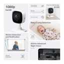 Tapo by TP-Link 1080P Indoor Security Camera for Baby Monitor, Pet Camera w/Motion Detection, 2-Way Audio Siren, Night Vision, Cloud & SD Card Storage, Works w/Alexa & Google Home, C100(4-Pack)