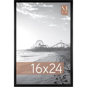 MCS Foundation 16x24 Poster Frame Traditional Black, Vertical & Horizontal Wall Hanging Large Picture Frame for Photos, Posters & Art Prints (1-Pack)