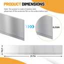 Moxweyeni Front Control Freestanding Range Universal Backguard 29.72" L x 4.72" W Stainless Steel Backsplash for Stove, Easy Installation Hood Backsplash for Most Kitchen Brands Stove(Silver)