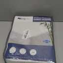 Waterproof King Mattress Protector Made from Silver-Infused Bamboo Rayon for Better Health, Odor-Free Hypoallergenic King Mattress Cover, 3D Air Quiet Bed Cover Fits 6"-21" (White)