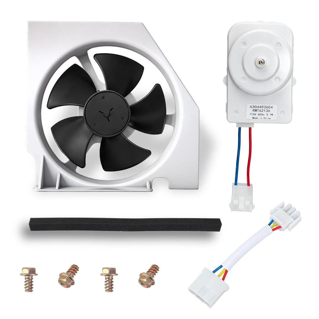 5303918774 Condenser Fan Motor Compatible with Kenmore, Frigidaire, Crosley Refrigerators FRS6KR5JSB0, FRT17G5CSBC, FRT18IL6DWP, Replaces 240334001, 240397101, 240525401, 241681101