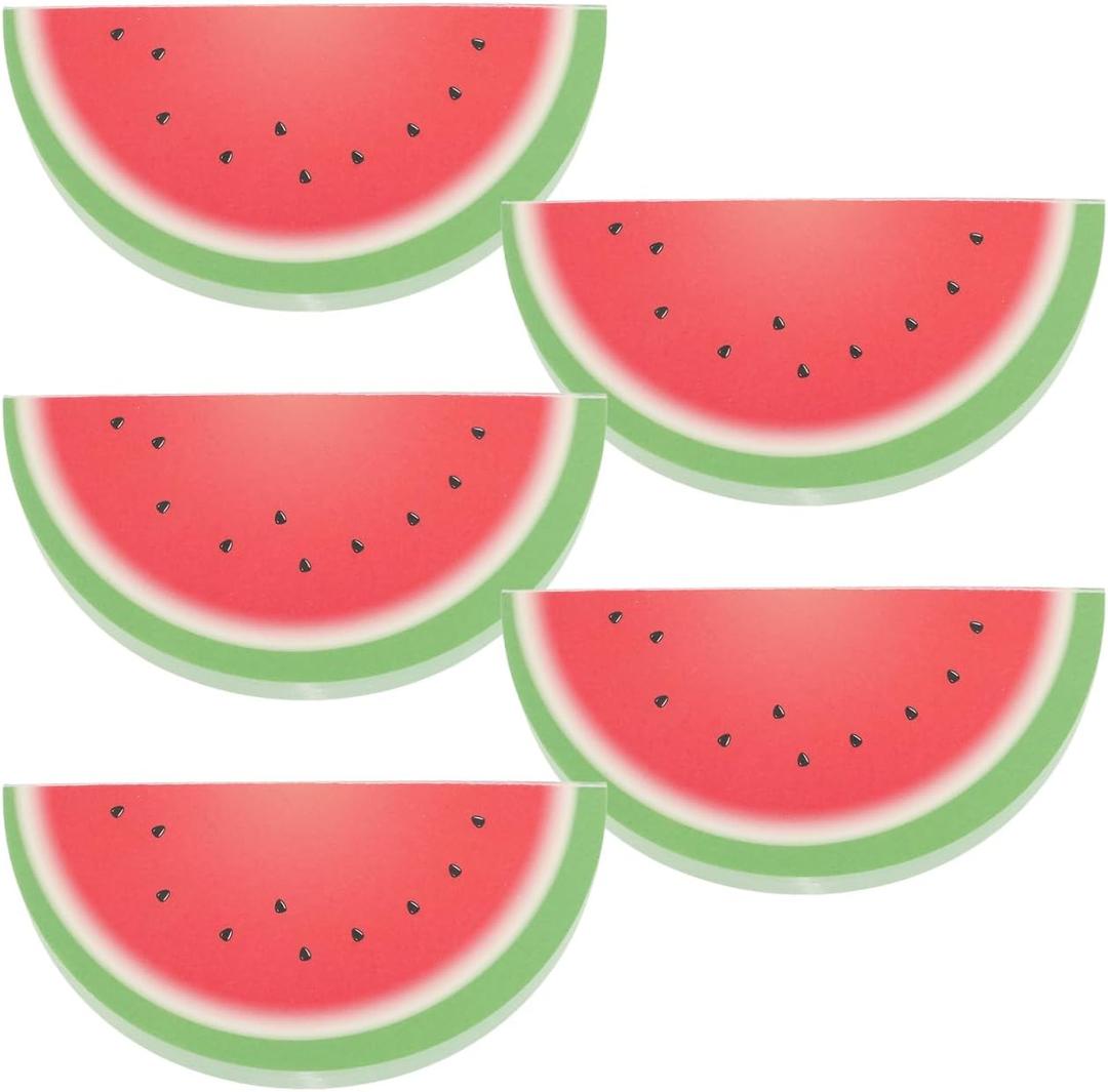 STOBOK Watermelon Notebook 5-Pack Portable Daily Planner Notepad with Tear-Off Pages for to-do Lists Schedule and Academic Use