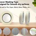 2 x Masking Tape, 2 Roll 0.75 Inch  55 Yards Painting Tape, General Purpose for Factory Home Office School Stationery, Labeling, Painting, Crafting, Arts use etc