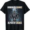 Funny Human by Chance Alpha by Choice TShirt, M