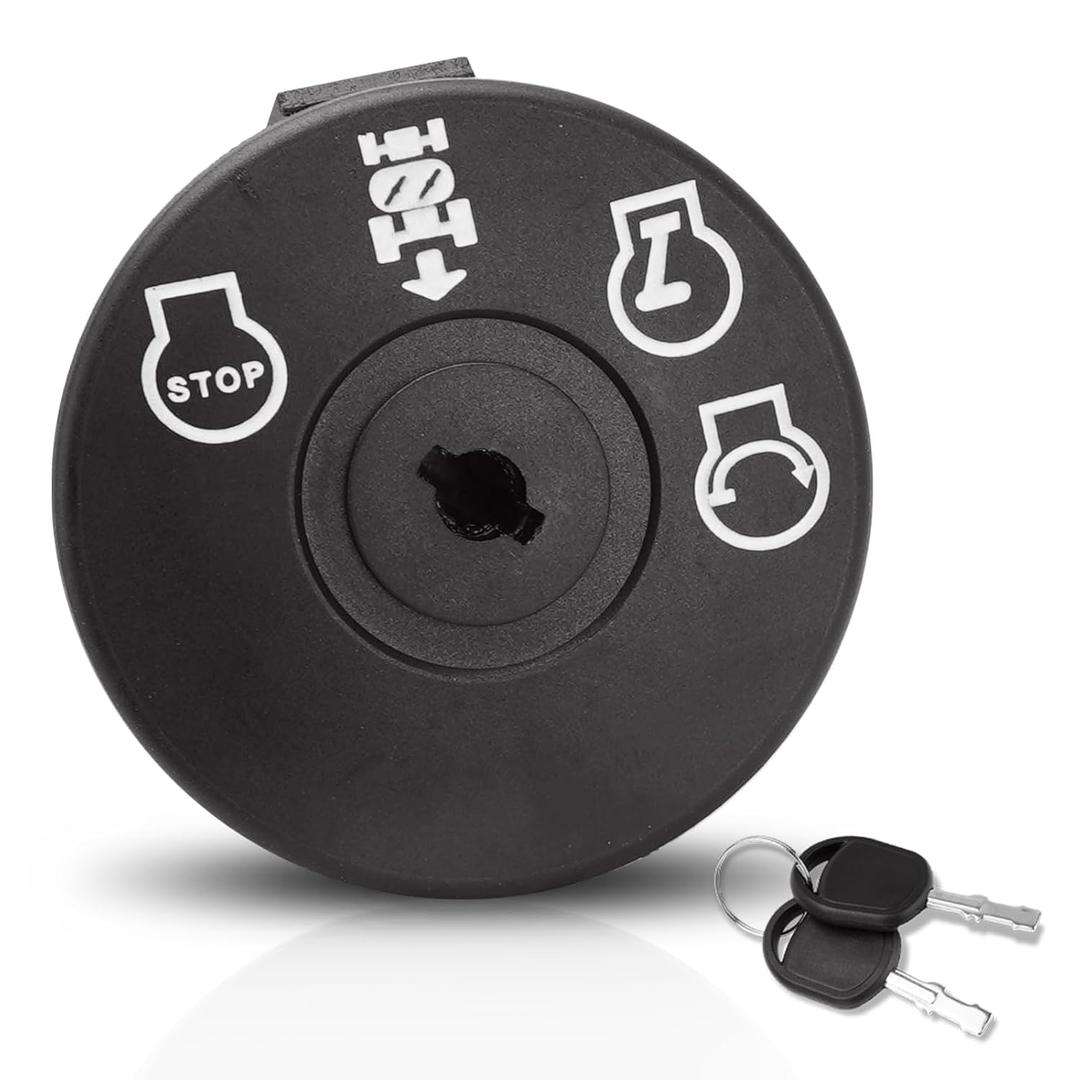 Lawn Mower Ignition Switch 4 Position with Key 7 terminals Compatible with Husqvarna AYP Craftsman Poulan Sears Lawn Mower Rider Replace# 193350 532193350