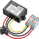12VDC to 24VDC Vonverter 5A 120W, 12 to 24V Step up Converter with Fuse Waterproof and Wire Terminal Block, 12 to 24 Volt Converter for Golf Cart LED Light Truck Vehicle Boat (Accept DC9-20V Inputs)