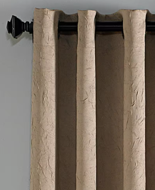 Taupe Solid Grommet Room Darkening Curtain - 50 in. W x84 in. L