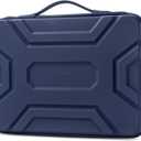 DOMISO 14-inch Laptop Sleeve with Handle Shockproof Computer Bag Waterproof EVA Protective Carrying Case for 14" HP Dell Asus Lenovo Laptop, Dark Blue