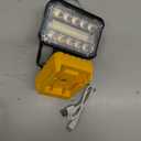 LED Work Light for Dewalt 20v Battery, 90W Max 5400LM Flashlight, Portable Flood Battery Light with USB and Type C Charging Port, 3000-6000K Stepless Dimming for Mechanic,Job Site Lighting