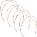 GORGECRAFT 6pcs Double-Layer Hair Bands Light Gold Double Row Metal Headbands Metal Thin Wire Headband for Women Wedding Hair DIY Crafts Accessories