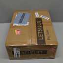 YAUKTAK Small Farmhouse Nightstand, Wood Night Stand Set, End Table with Drawer, Small Rustic Wooden Bedside Table, Bed Side Table for Bedroom, Blue end Table with Storage for Bedroom LET512LR