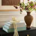 Decorative Books for Home Decor - Set of 3 Linen Faux Book Decor Storage Boxes with Wooden Bead Tassel, Bookshelf & Coffee Table Decor, Hidden Storage Book Boxes for Living Room, Office, Bedroom