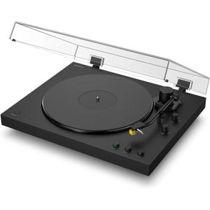 Sony PS-LX5BT Premium Wireless Bluetooth Turntable (2026 Model) : Fully Automatic Belt Drive Vinyl Record Player with Built-in Phono EQ and Included Audio Cable, Black | Aptx, Aptx Adaptive, Built-in Phono Eq, USB-B Output, 33/45 Rpm, Aluminum Platter, Rca Cable Incl, Black, (2026 Model)