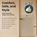 36 x 20 Door Scratch Protector Dog & Cat Scratch Guard, Heavy Duty Clear Anti-Scratching Protection on Wall Window Glass Screen & Sliding Doors Furniture Indoor/Outdoor