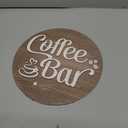 Coffee Bar Sign Wall Decor - Vintage Coffee Sign for Bar Decor Accessories, Funny Cafe Station Signs Idea For Kitchen Home Decor, 10'' Farmhouse Cafe Signs for Cafe Decorations