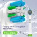 Replacement Heads for Oral B Braun Variety Pack of 16 PCS Floss Cross Sensitive Soft Precise Electric Toothbrush Heads Tooth Brush Head Refill Compatible with Oral-B [KJHD]