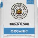 King Arthur 100% Organic Bread Flour, Unbleached, 5 lb (Pack of 1) - Non-GMO Project Verified, No Preservatives (EXP 05/12/27)