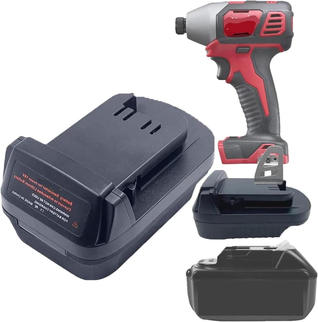 UNIKI Battery Adapter for makita 18V Battery to for Milwaukee ToolFit for makita 18V Lithium Batteries, Work for Milwaukee M18 18V MAX Cordless Tool