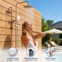 ROVOGO Outdoor Shower Fixtures, 304 Stainless Steel Shower Kit Wall Mount