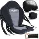 NEW-Vi Luxury Kayak Seat with Gel Cushion and Storage Bag, Ergonomic Padded Backrest for Kayak, Canoe, SUP, Fishing Boat, Non-Slip and Waterproof, 2 Pack