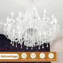 PATIKIL 3.5 Inch Tall Candle Covers Sleeves, 12Pcs Plastic E12 Chandelier Socket Sleeves Drip Candle Socket Covers Bulb Light Base Holder for Crystal Candle Lamps, White